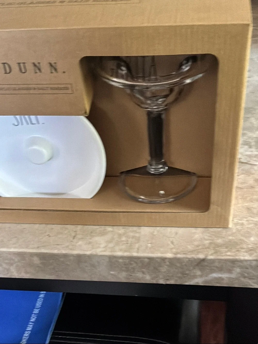 Rae Dunn  Acrylic Margarita Set with White Salt Cellar